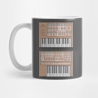 Brown Classic Synthesizer Mug